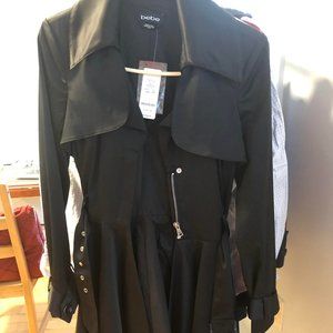 Bebe black trench coat